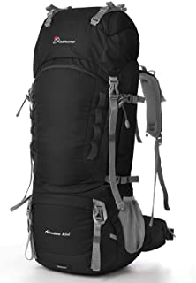 MOUNTAINTOP 55L/80L Hiking Backpack with Rain Cover